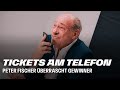 Peter Fischer am Telefon! I Eintracht-Präsident überrascht Ticket-Gewinner fürs Pokalfinale