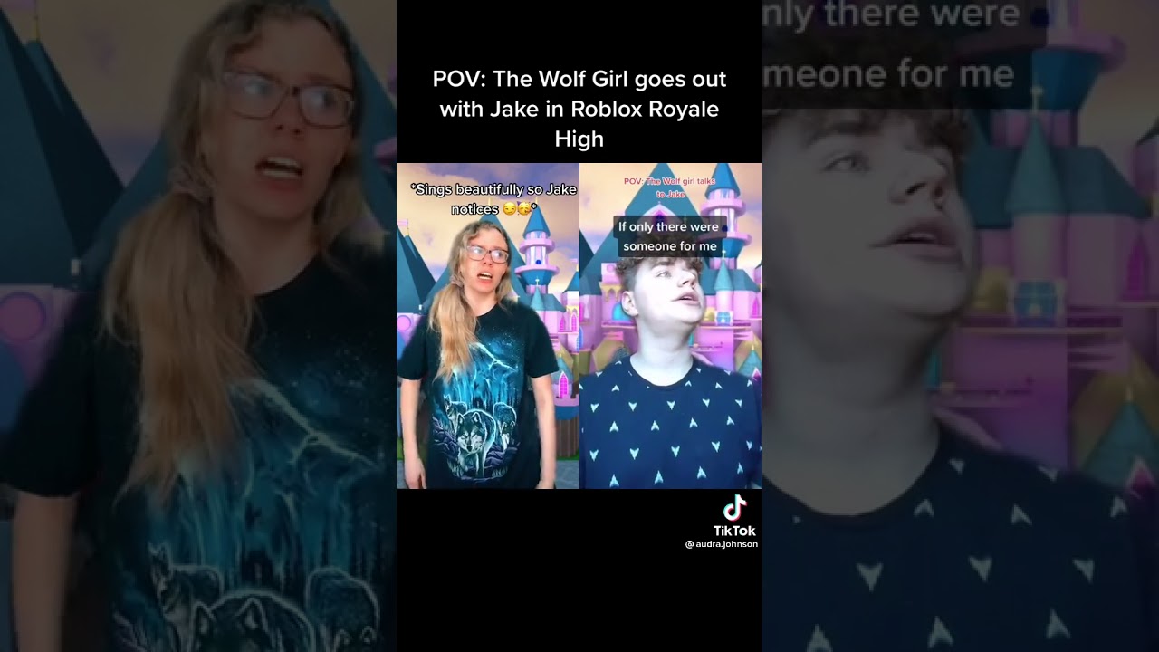 Pov:The Wolf Girl goes out with jake in roblox royal high