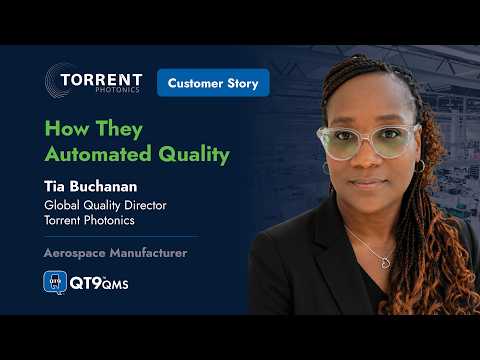 Tia Buchanan, Torrent Photonics testimonial video