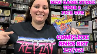 NEW VIDEOGAME STORE IN MARYLAND - RETRO REPLAY - My Collecting Journey - Full SNES Set 157/721!