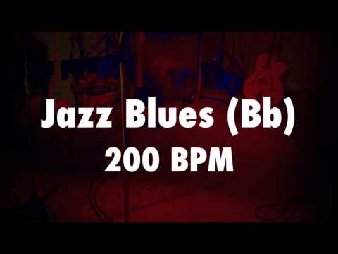 ♫ Jazz Blues Backing Track in Bb Major - Fast Swing ♫