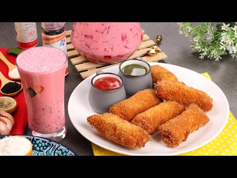 Malai Boti Bread Rolls With Iftar Special Drink by (YES I CAN COOK)