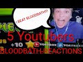 GD YouTubers Reactions To Beating Bloodbath In Geometry Dash Bloodbath Geometrydash Vortrox