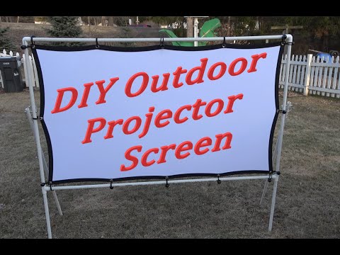 Homemade Outdoor Projector Screen (Light & Compact) 4K