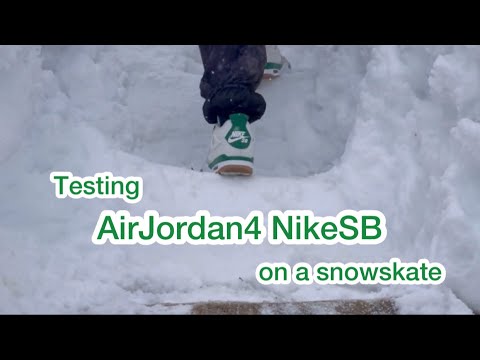 Air Jordan 4 Nike SB x Snowskate Test
