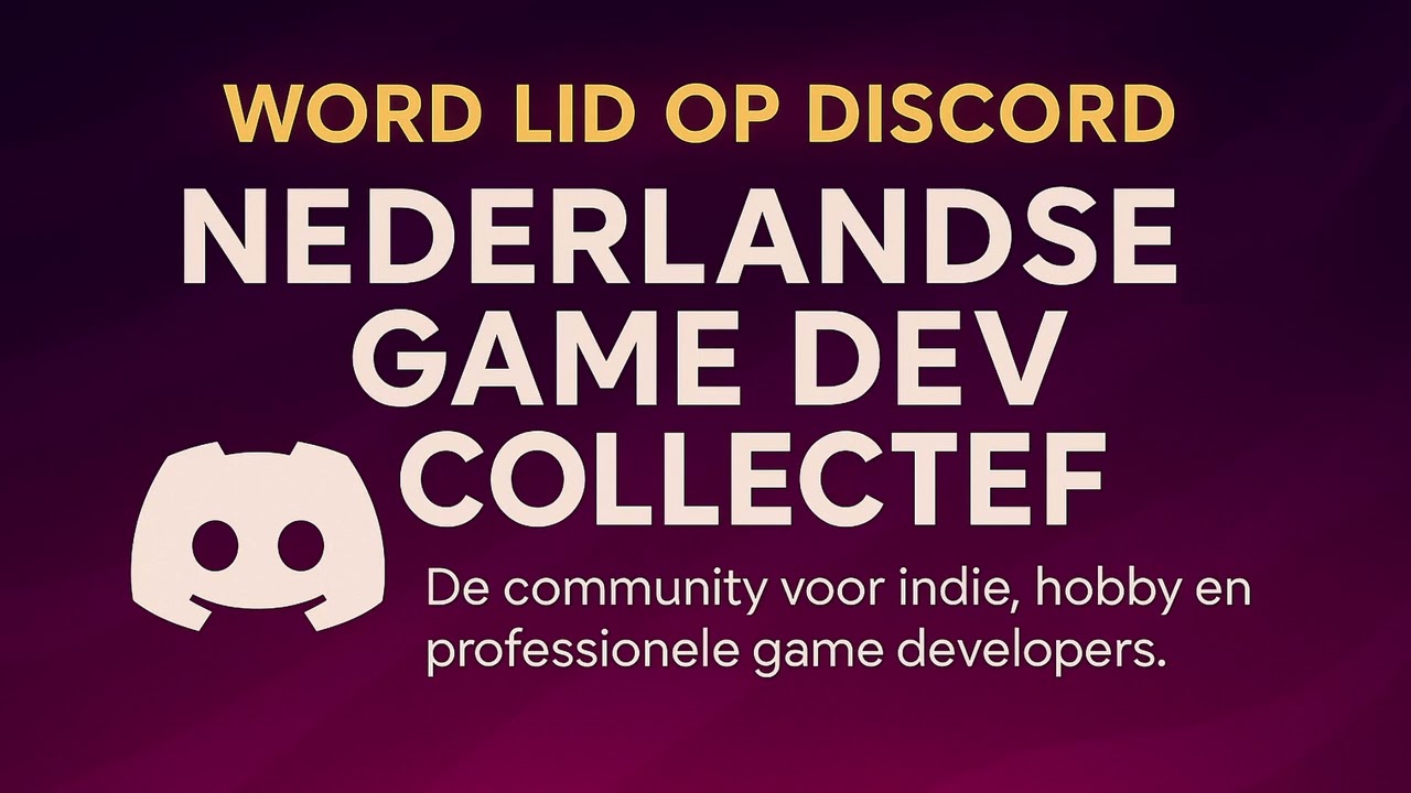 Nederlandse Game Dev? Join de Dutch Game Dev Collective Discord! 🎮🇳🇱
