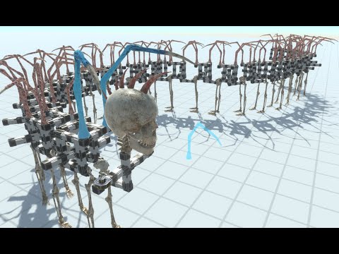 skeleton snakes part 2-skeleton snakes vs all units-we are makingin different monster animal rewolt