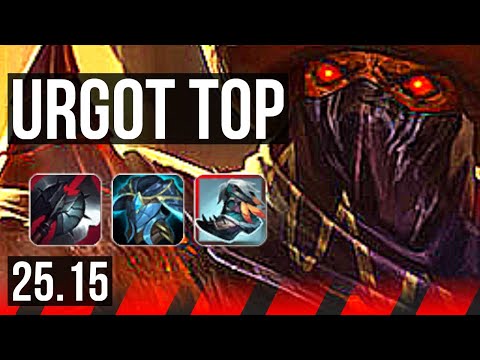 URGOT vs YASUO (TOP) | 700+ games | KR Master | 25.15