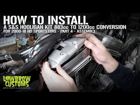 How To Install S&S Cycles 1200cc Hooligan kit 883cc Harley-Davidson Sportsters - Part 4 - Assembly