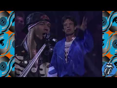 The Rolling Stones & Axl Rose, Izzy Stradlin   Salt of the earth Atlantic City ´89
