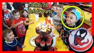 DEION&#39;S 7th BIRTHDAY PARTY | PETER PIPER PIZZA | VENOM THEME | DEION&#39;S PLAYTIME