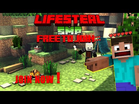 skeleton is live  - Minecraft Public lifesteal smp (free to join ) | Minecraft live /  JOIN JAVA + PE.| #S5 #ep1