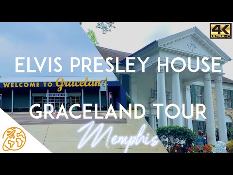Elvis Presley House Graceland Tour Full 4k Elvis Airplane Private Rooms Museum Memphis TN