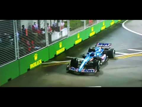 Fernando Alonso DNF 2022 Singapore Grand Prix | Yuki Tsunoda