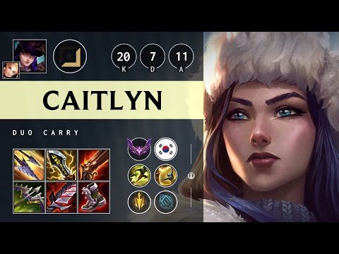 Caitlyn ADC vs Tristana - KR Master Patch 25.17