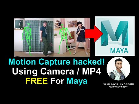 AI Motion Capture for Maya 3D Avatar using Camera or MP4 Video - ThreeDPoseTracker Full Tutorial