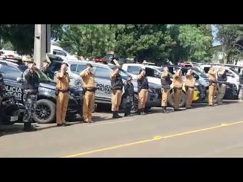 PMPR - HOMENAGEM AO CB RICIERI CHAGAS EM GUARAPUAVA!