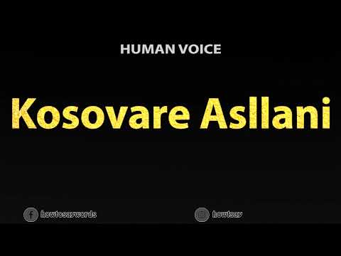 How To Pronounce Kosovare Asllani