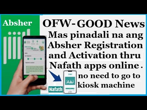 OFW - Absher Registration & Activation sa cellphone mo, through Nafath apps online