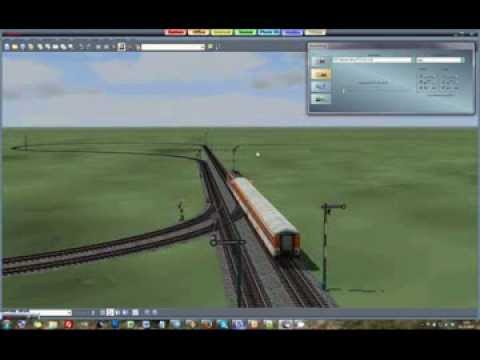 EEP-X Tutorial 41 - Two Track Turnout with Control Circuit - Part 3 - Test Drive with Manual Control