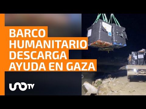 Gaza: barco descarga ayuda humanitaria; hay esperanza de tregua - UnoTV