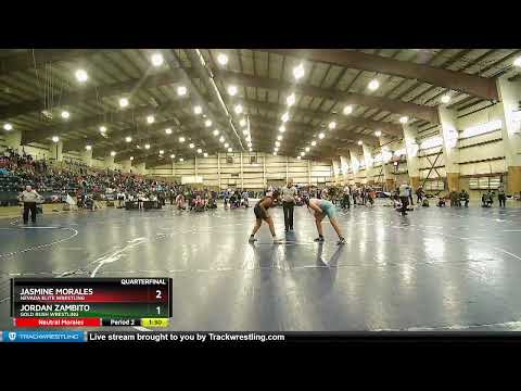 187 Lbs Quarterfinal - Jordan Zambito, Gold Rush Wrestling Vs Jasmine Morales, Nevada Elite Wrestl