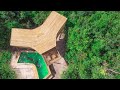 Build The Most Craft Bamboo Villa And Swimming Pools Full Video