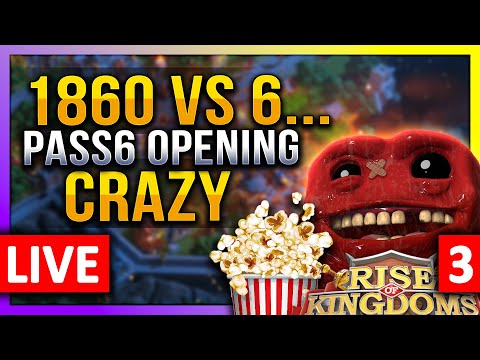 Pass6 OPENING 1860 going Crazy 🔥 LIVE! 🔴 C11241 1228 1655 2082  #3 - Rise of Kingdoms