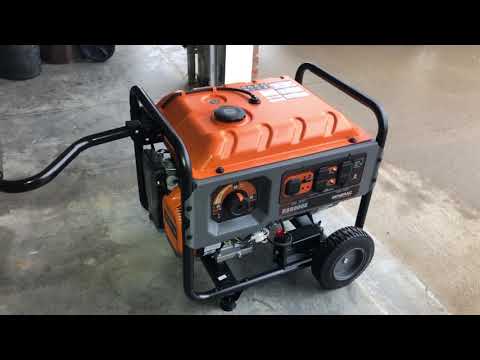 Starting up the Generac RS8000E Generator