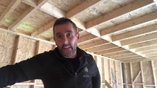 How to put a flat roof on a garden room