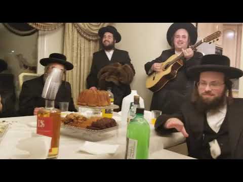 Shinaver Rebbe Hugging His Grandson At His Engagement - Kislev 5781