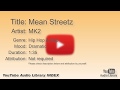 Mean Streetz MK2 Hip Hop Rap Dramatic YouTube Audio Library BGM