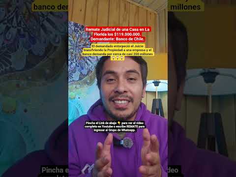 Remate Judicial de una Casa en La Florida