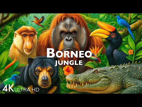 BORNEO JUNGLE DISCOVERY | 60FPS 4K ULTRA HD #4K #ANIMALS
