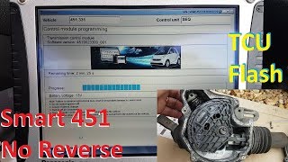 Smart Fortwo 451 not engaging reverse. TCU programming and relearning.