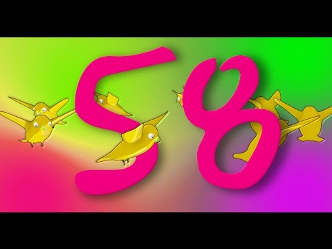 60 sec countdown timer kids ( v 537 ) with sound effects HD 4k