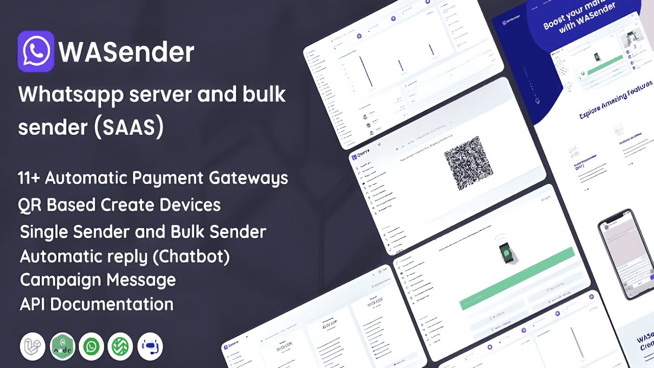 WASender – Whatsapp server and bulk sender (SAAS) PHP