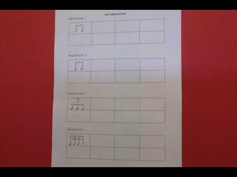 LEVEL 1 Rhythm dictation practice video