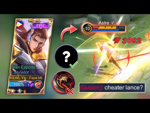 LANCELOT SECRET HACK BUILD - TOP GLOBAL LANCELOT GAMEPLAY - MLBB
