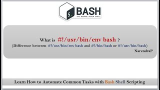 Bash Shell Scripting | what is #!/usr/bin/env bash  ?  | Video-10