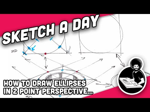 Industrial Design Quick Tip - How to draw ellipses in two point perspective