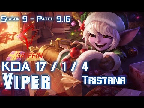GRF Viper TRISTANA vs DRAVEN ADC - Patch 9.16 KR Ranked