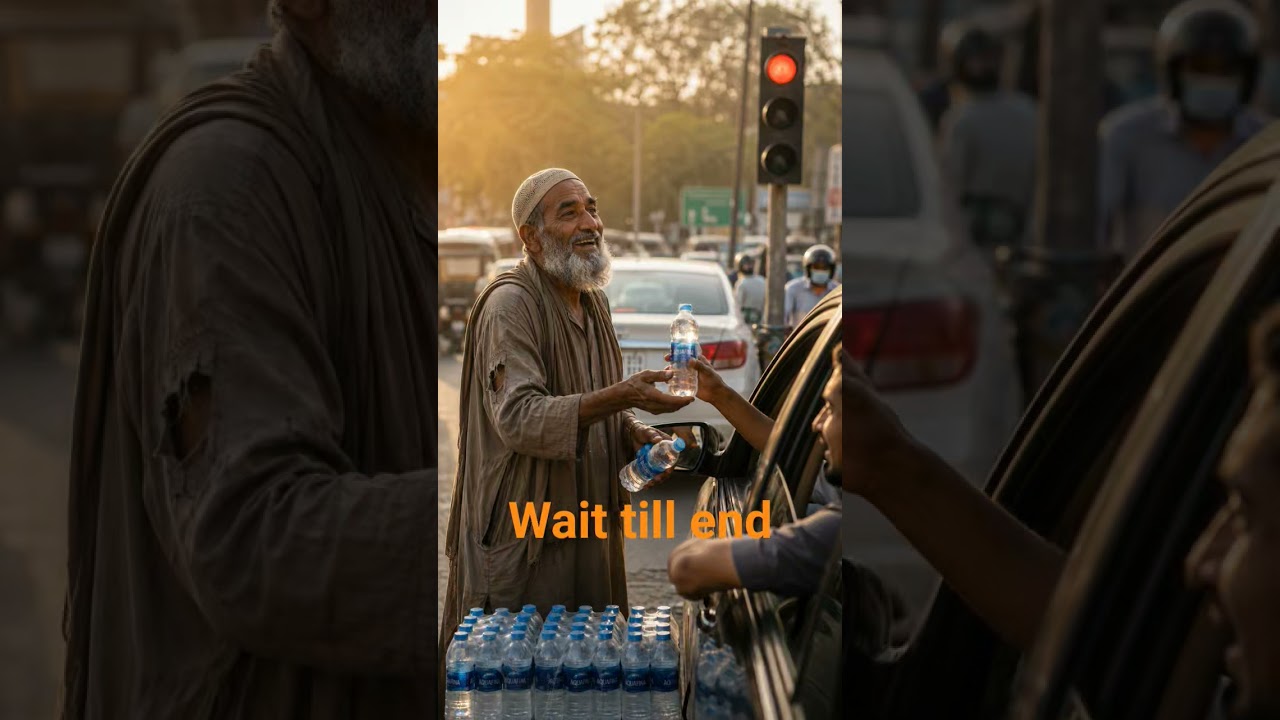 This man giving water bottle to beggar instead of money.#shorts