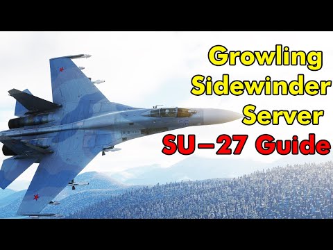 DCS Multiplayer Su-27 Stealthy Growling Sidewinder Server Tutorial - Fly the Su-27 Stealthy
