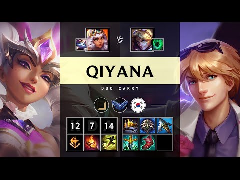 Qiyana ADC vs Ezreal - KR Diamond Patch 25.13