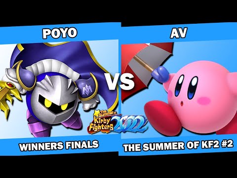 Poyo (Gooey/Wrestler/MK) vs AV (Parasol/Ninja) Kirby Fighters 2 Tournament - Summer of KF2022 Week 2