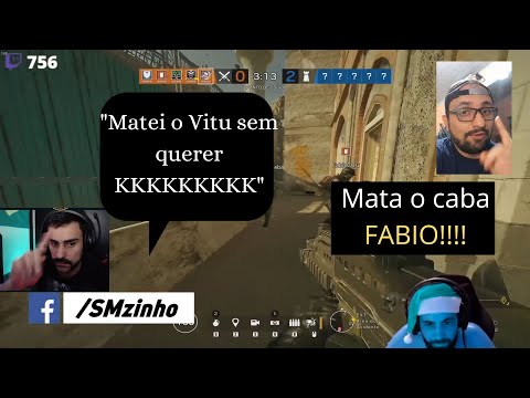 GRITARIA E GAMEPLAY - Smzinho Zanfa Fabio Katraka Jonnyzul | Rainbow Six