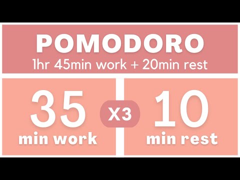 Técnica Pomodoro 35/10 - Pomodoro Timer
