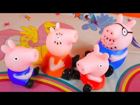 Peppa Pig video! Great pack with Pappa family! Toys for kids by TheSurpriseEggs Video