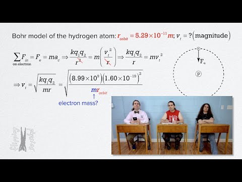Determining the Speed of the Electron in the Bohr Model of the Hydrogen Atom